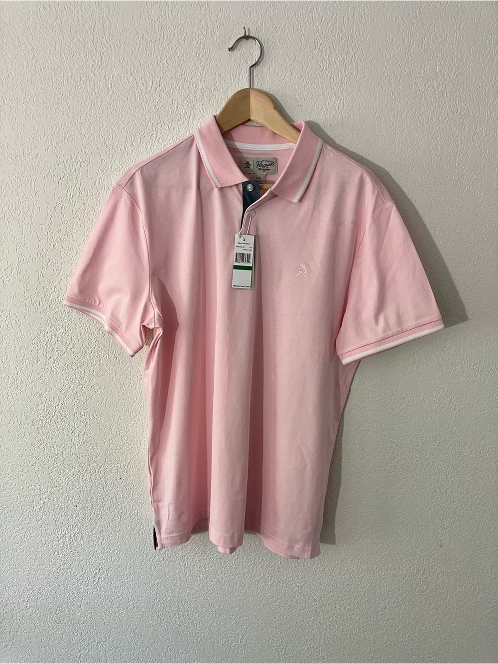 Penguin Pink Short-Sleeve Polo Shirt L